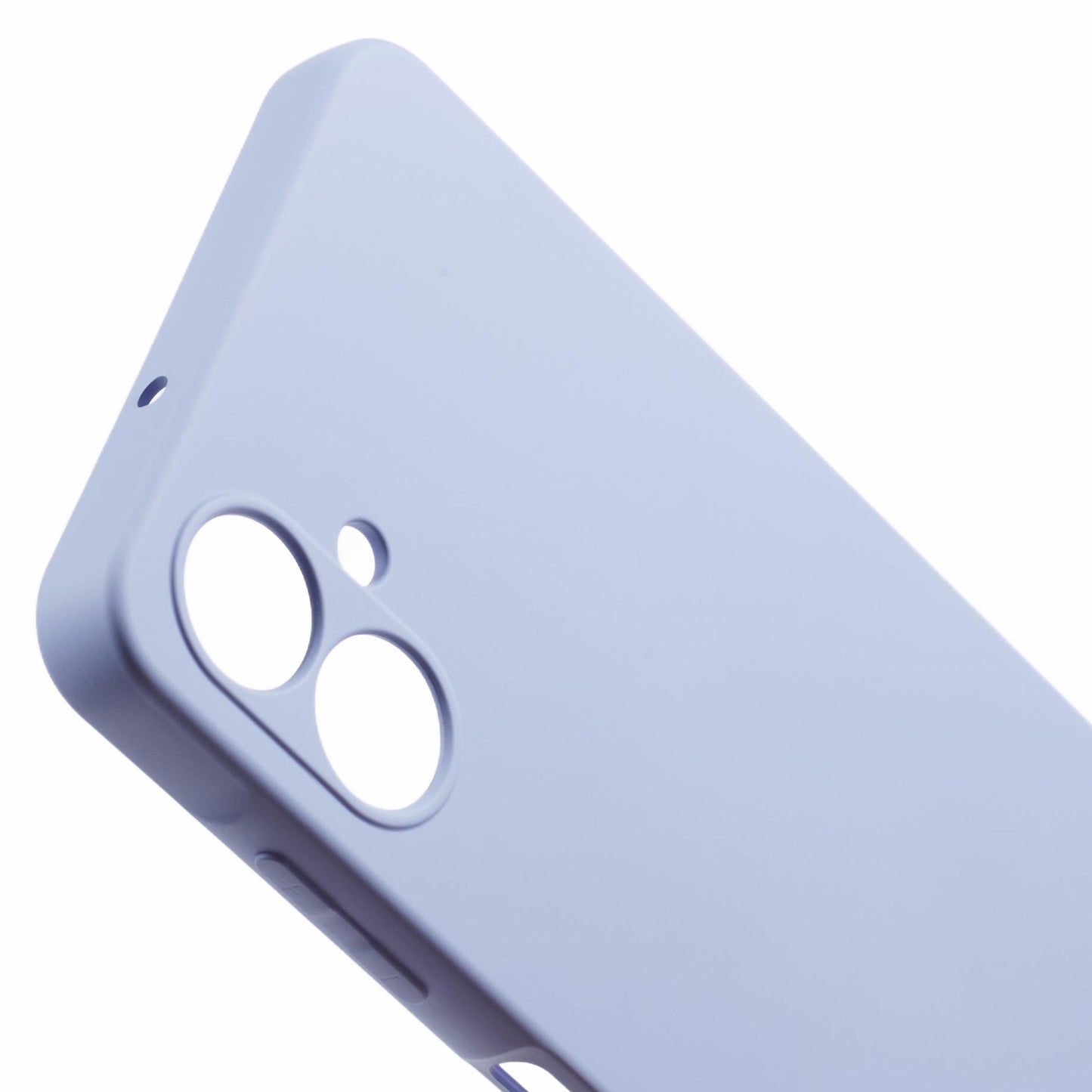 For Samsung Galaxy A06 Case TPU Back Soft Anti-Scratch Fiber Lining Phone Cover - Light Purple