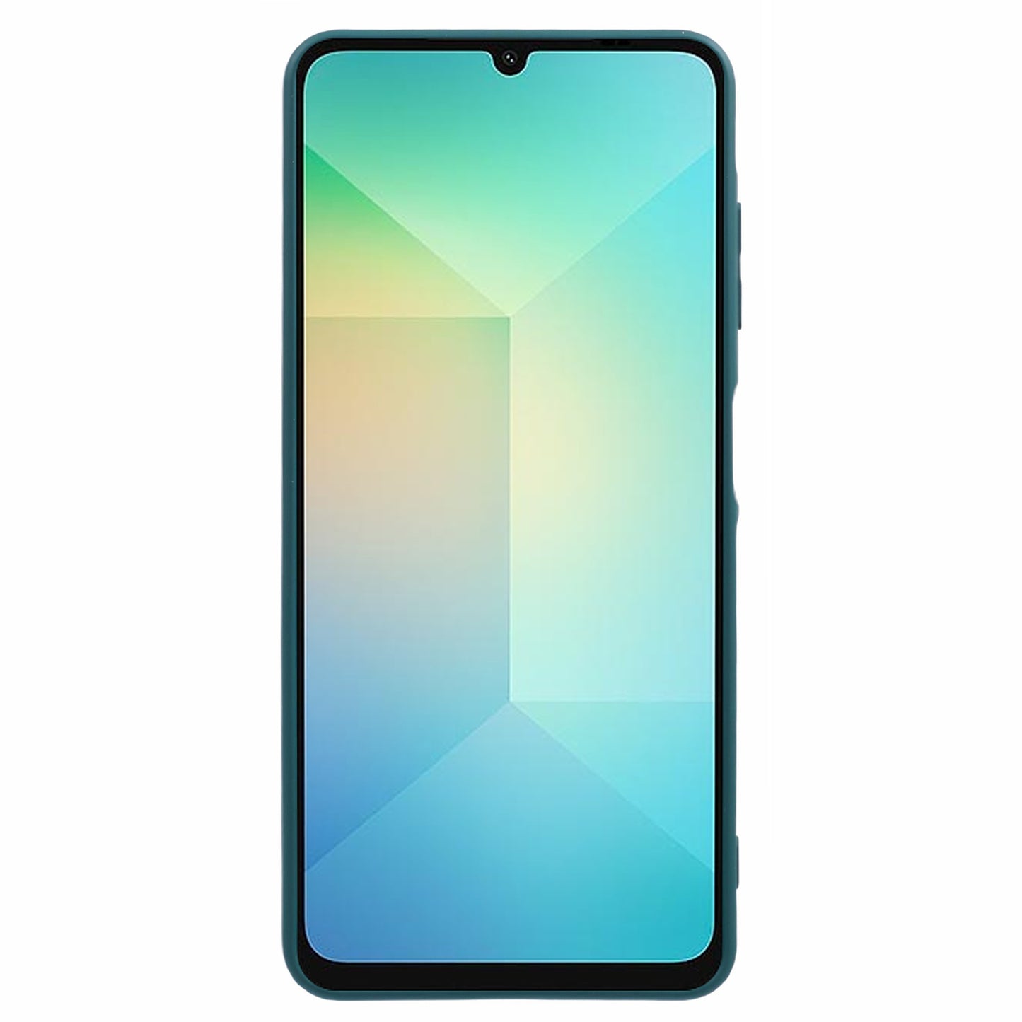 For Samsung Galaxy A06 Case TPU Back Soft Anti-Scratch Fiber Lining Phone Cover - Army Green