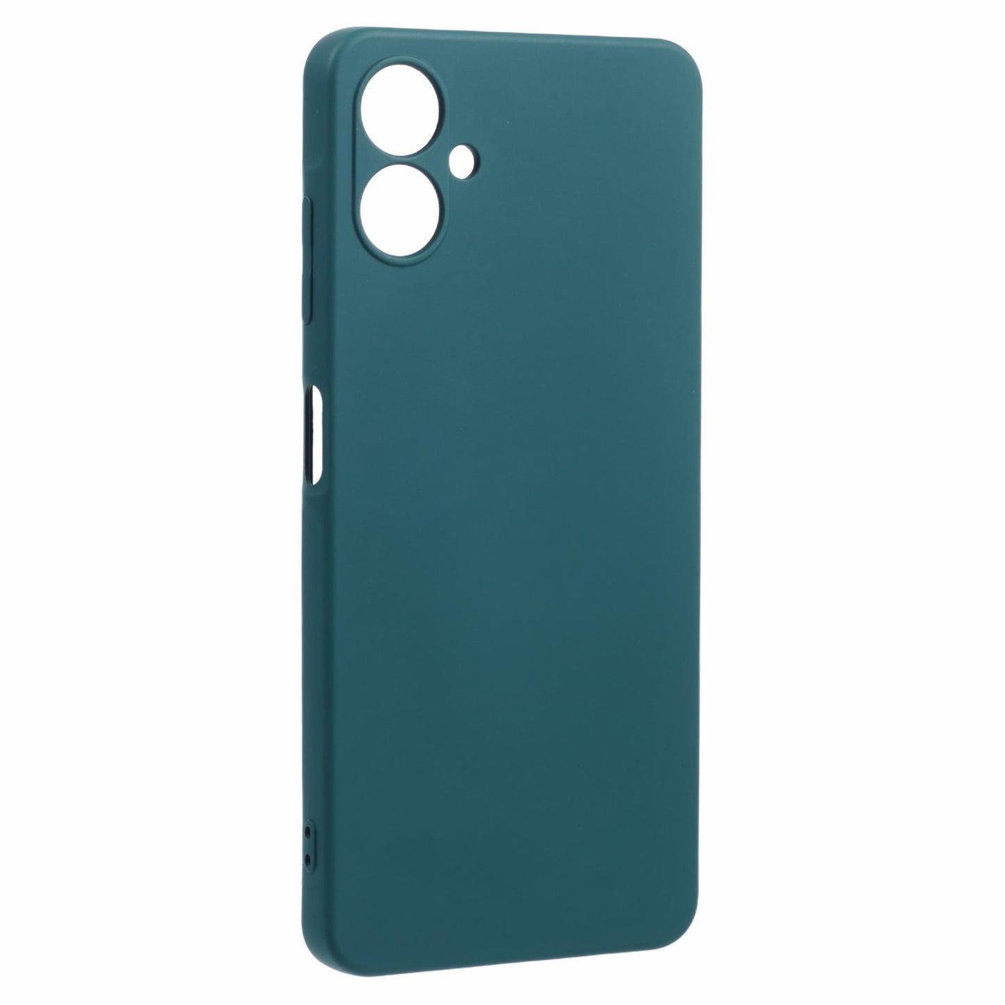 For Samsung Galaxy A06 Case TPU Back Soft Anti-Scratch Fiber Lining Phone Cover - Army Green
