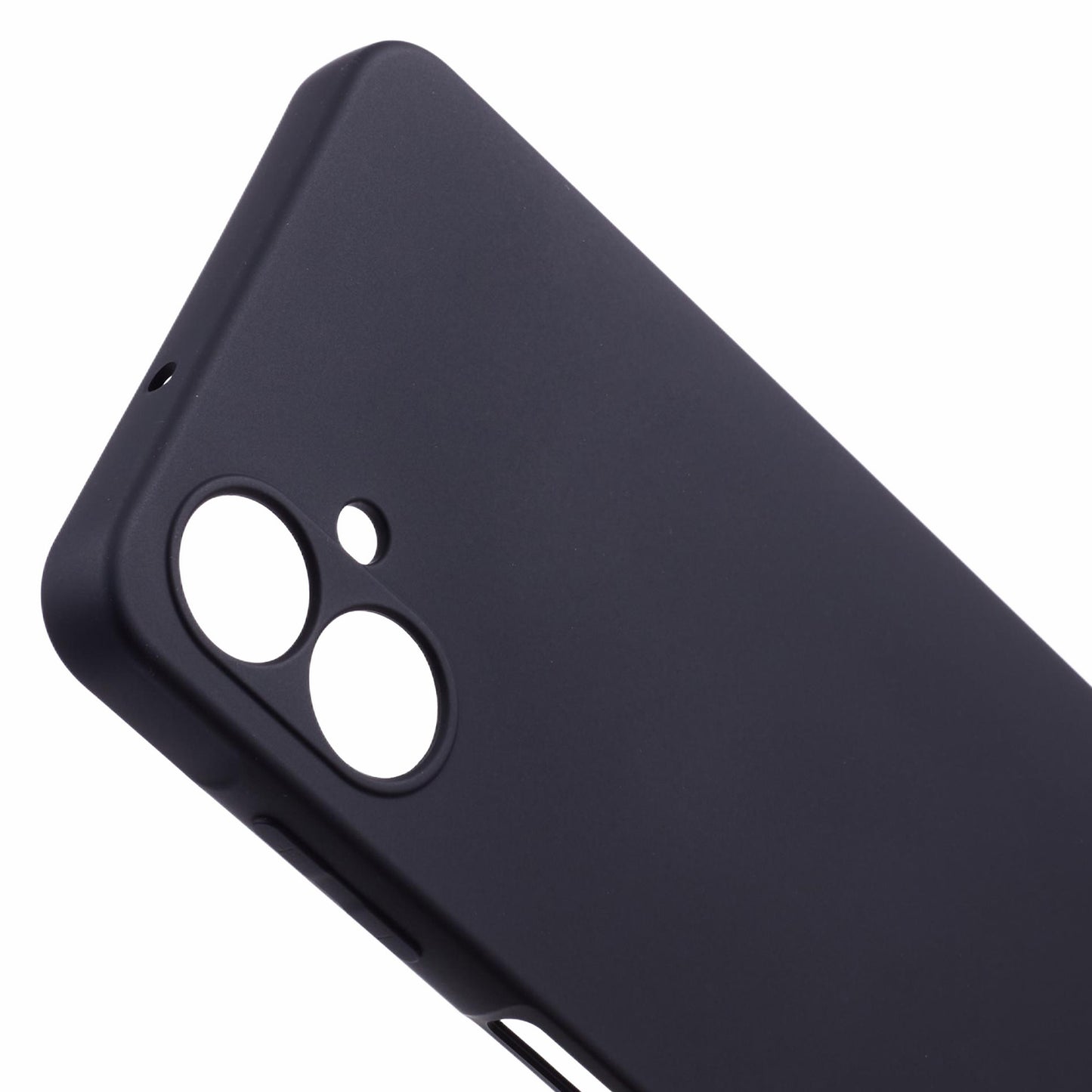 For Samsung Galaxy A06 Case TPU Back Soft Anti-Scratch Fiber Lining Phone Cover - Black