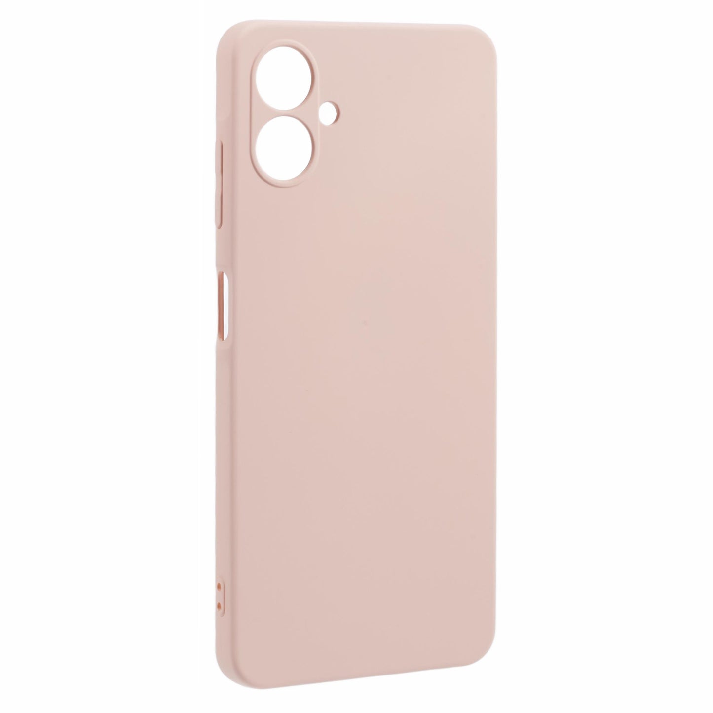 For Samsung Galaxy A06 Case TPU Back Soft Anti-Scratch Fiber Lining Phone Cover - Pink