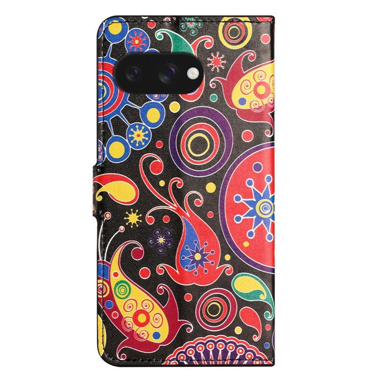 For Google Pixel 9a Case Pattern Print PU Leather Wallet Phone Cover - Jelly Fish
