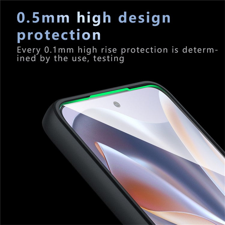 For Motorola Edge 50 Neo 5G / Moto S50 5G / Thinkphone 25 5G Case Skin-Touch TPU+PC Matte Phone Shell, Transparent Black