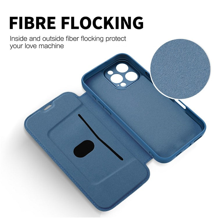 For iPhone 16 Pro Case Card Holder Kickstand Liquid Silicone Phone Cover - Red