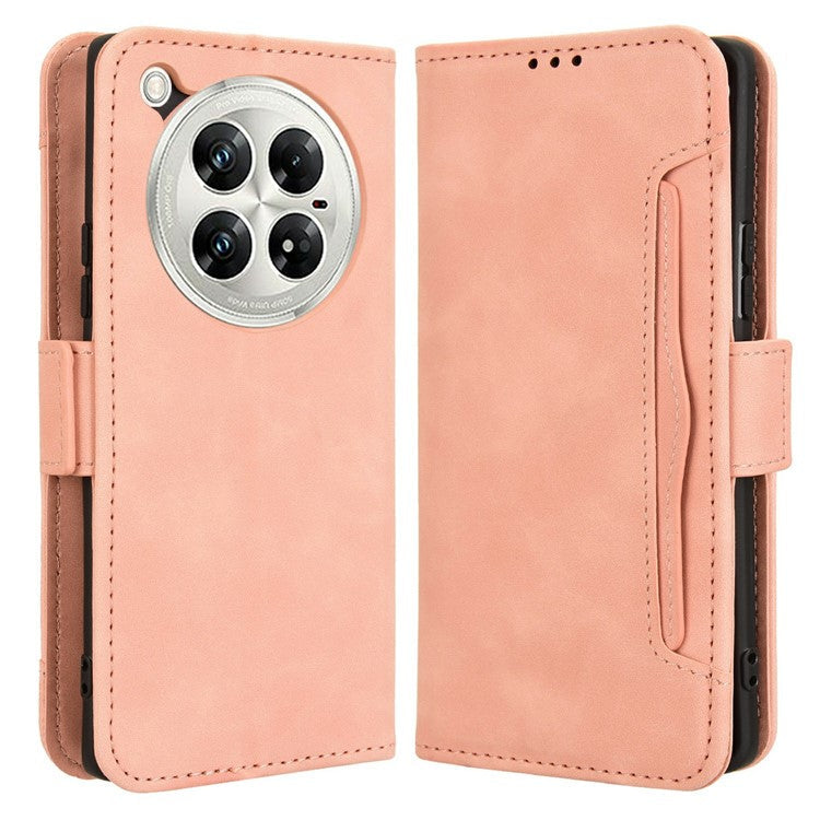 For Infinix Zero 40 5G X6861 Leather Case Phone Wallet Cover with Multiple Card Slots - Pink