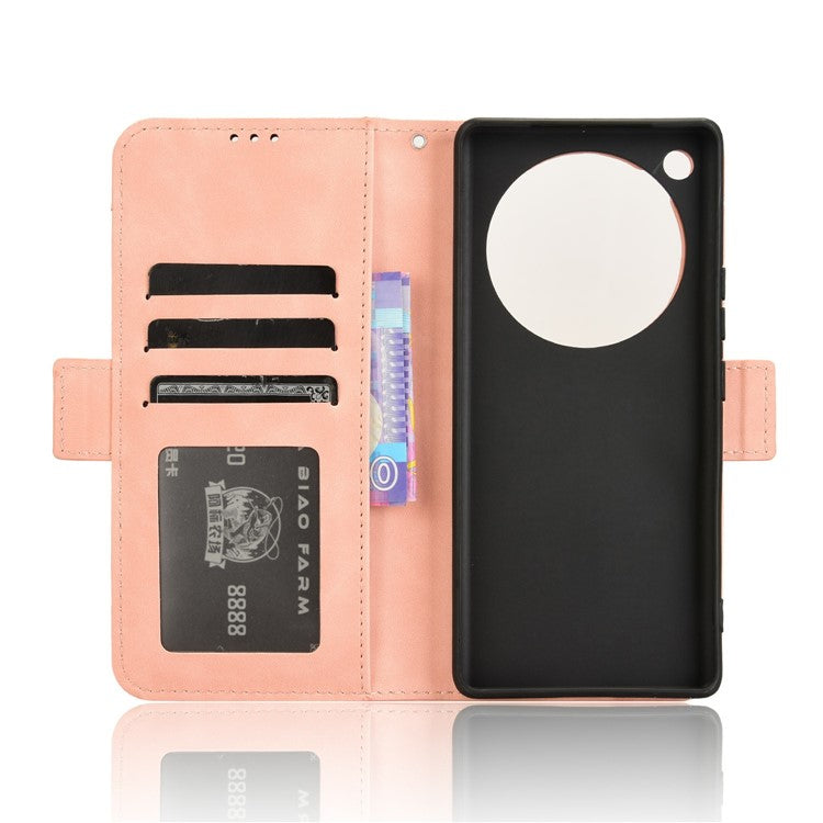 For Infinix Zero 40 5G X6861 Leather Case Phone Wallet Cover with Multiple Card Slots - Pink