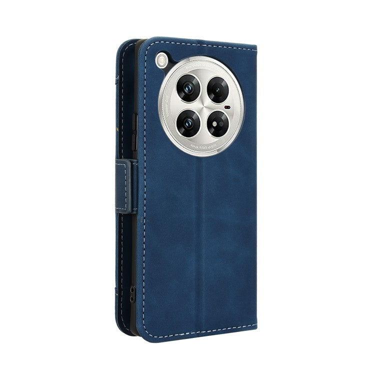 For Infinix Zero 40 5G X6861 Leather Case Phone Wallet Cover with Multiple Card Slots - Blue