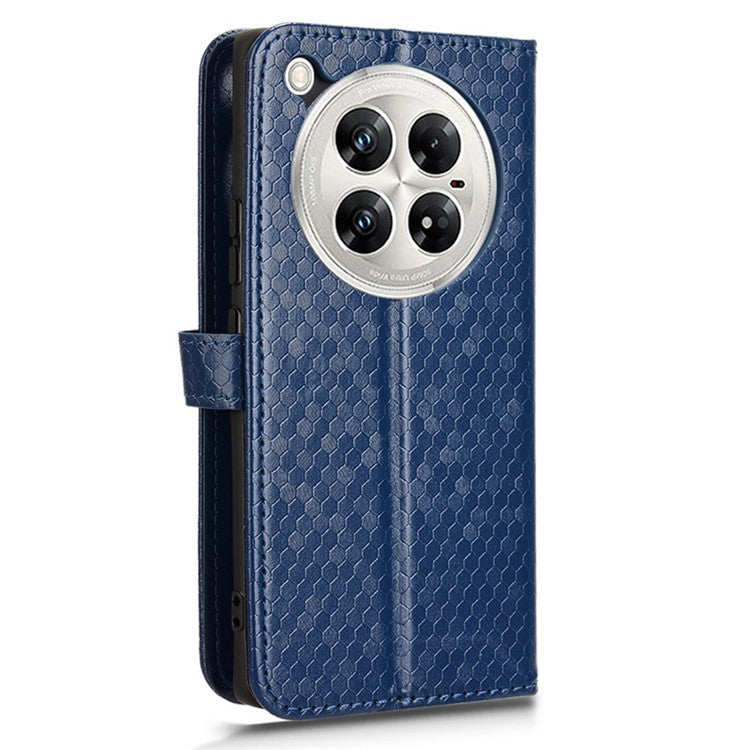 For Infinix Zero 40 5G / 4G X6861 Wallet Case Dot Pattern Imprint PU Leather Phone Cover - Dark Blue