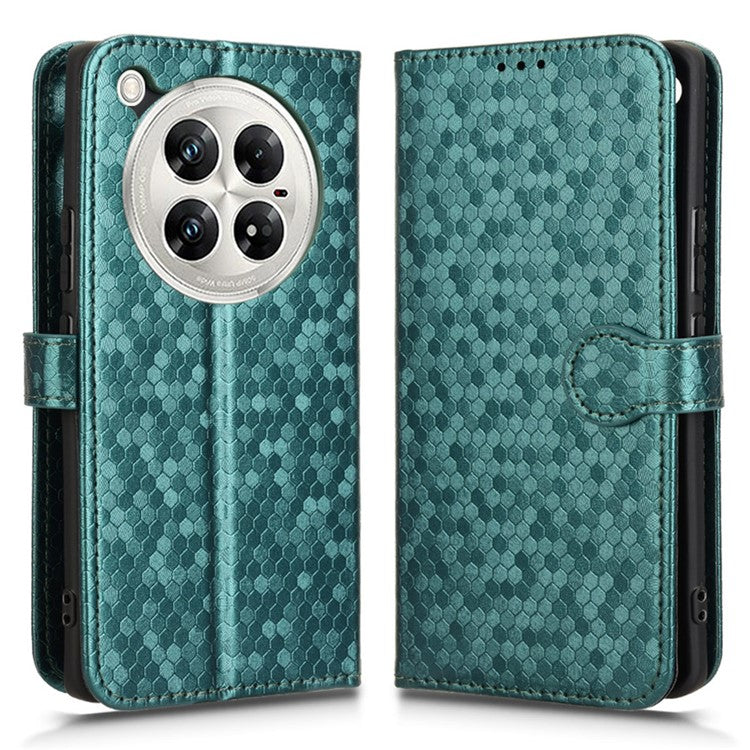 For Infinix Zero 40 5G / 4G X6861 Wallet Case Dot Pattern Imprint PU Leather Phone Cover - Green