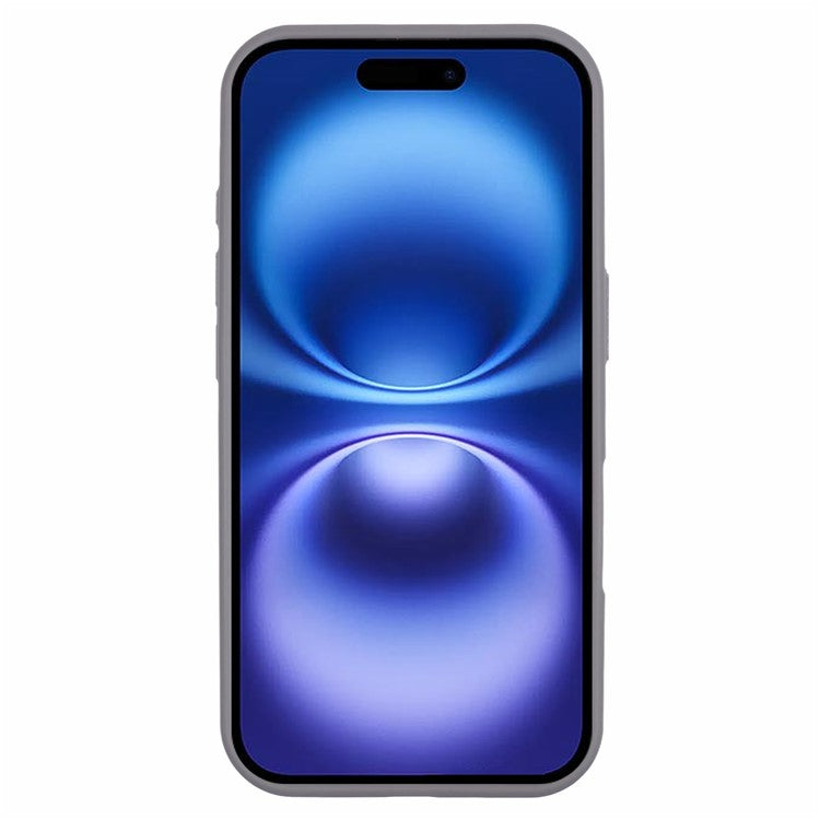 JAUCASE For iPhone 16 Case Rotary Kickstand PC+TPU Phone Cover Compatible with MagSafe - Grey