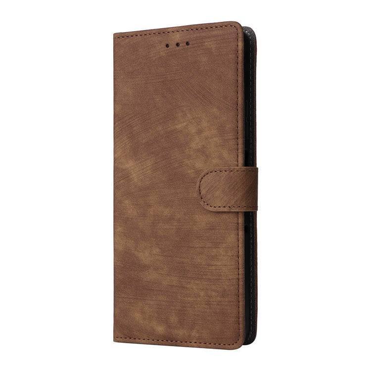 For Motorola Moto G75 5G Wallet Case RFID Blocking PU Leather Cover Stand View - Brown