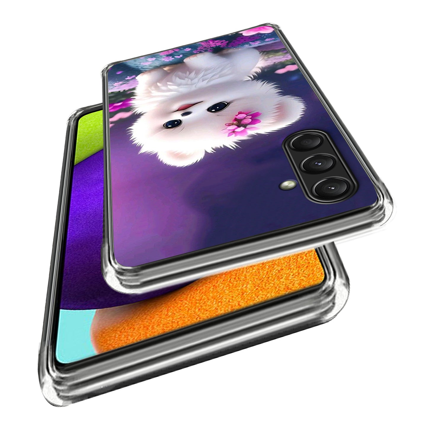 For Samsung Galaxy A16 5G Case Pattern Printed Shockproof TPU Phone Cover - White Puppy