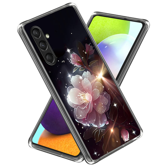For Samsung Galaxy A16 5G Case Pattern Printed Shockproof TPU Phone Cover - Pink Flower