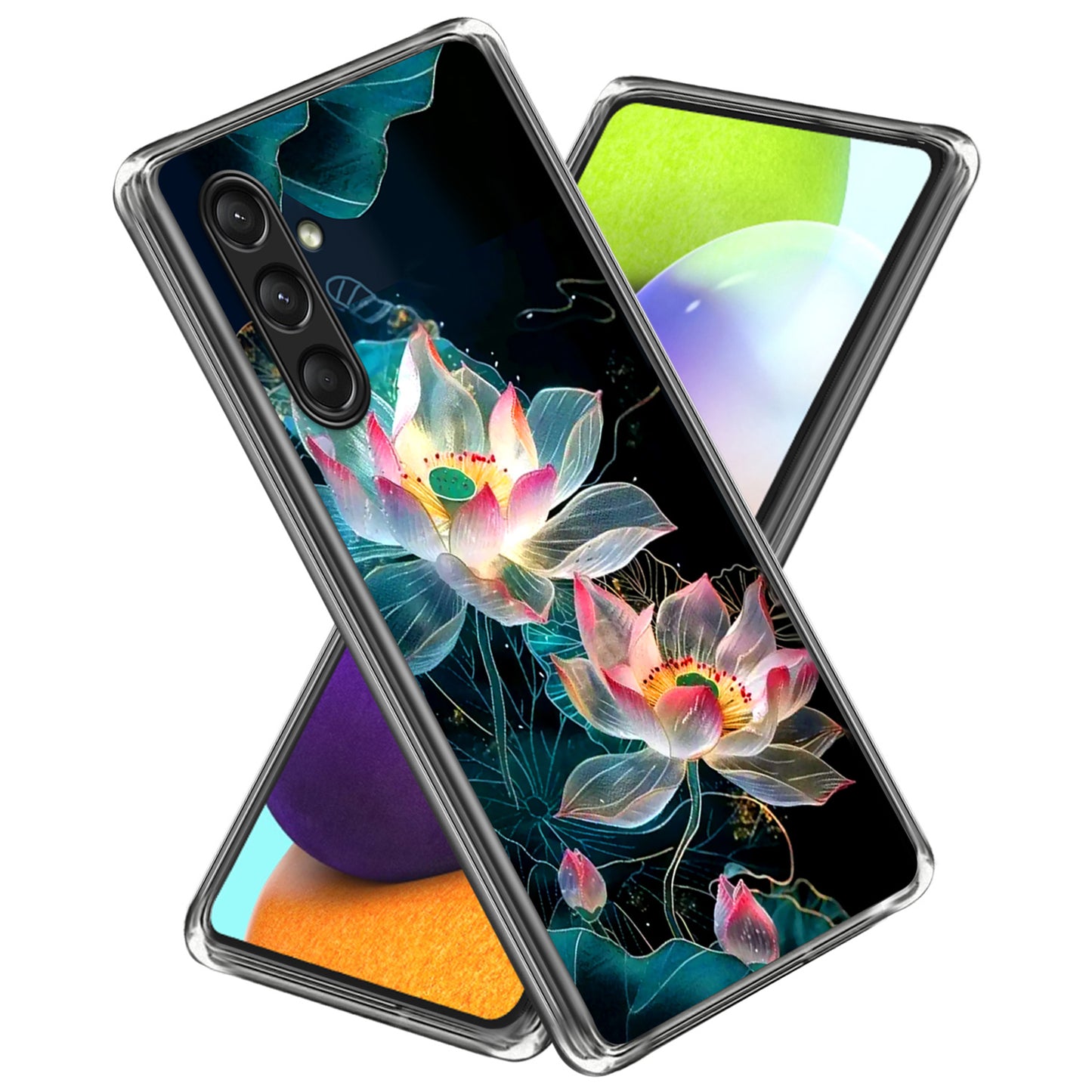 For Samsung Galaxy A16 5G Case Pattern Printed Shockproof TPU Phone Cover - Crystal Lotus