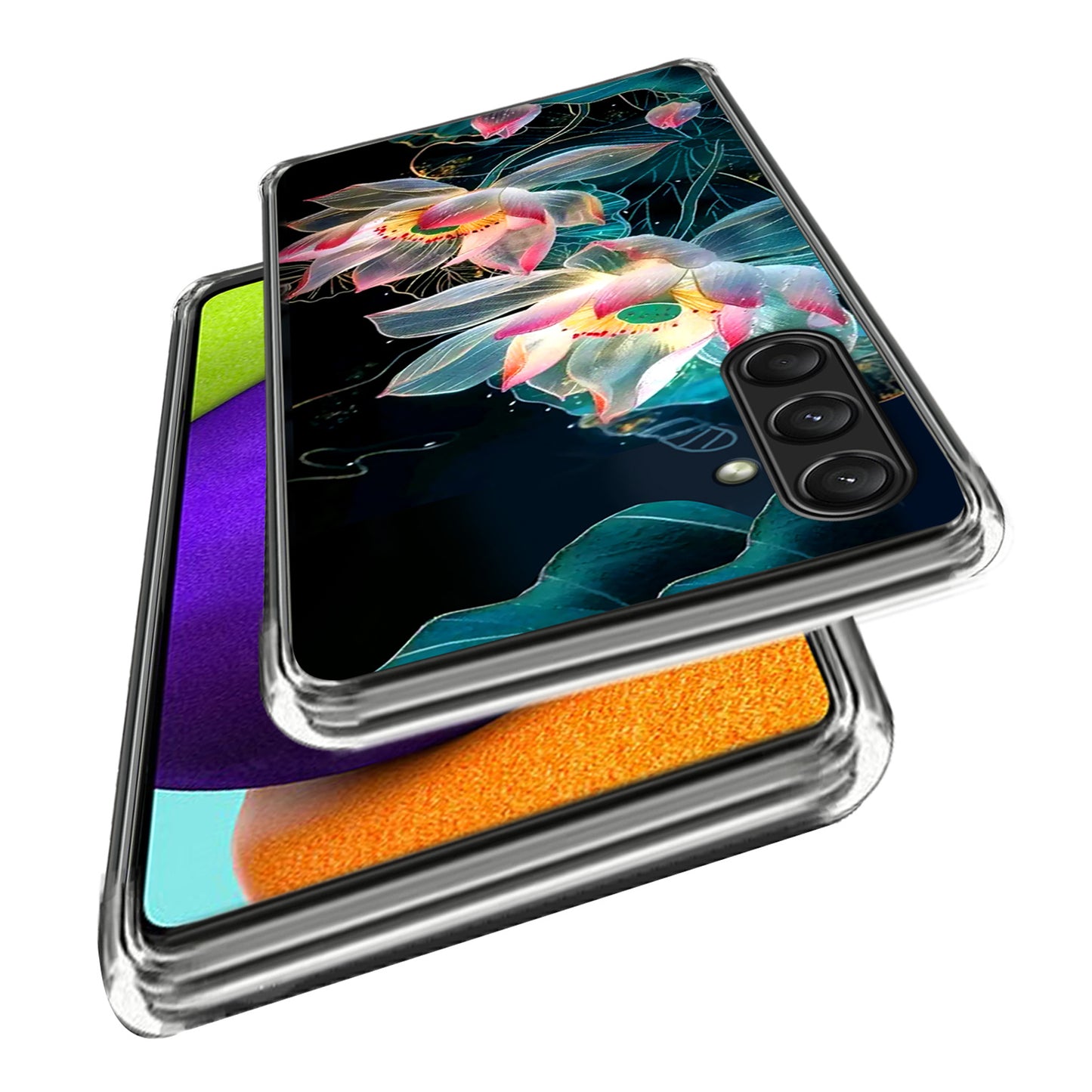 For Samsung Galaxy A16 5G Case Pattern Printed Shockproof TPU Phone Cover - Crystal Lotus
