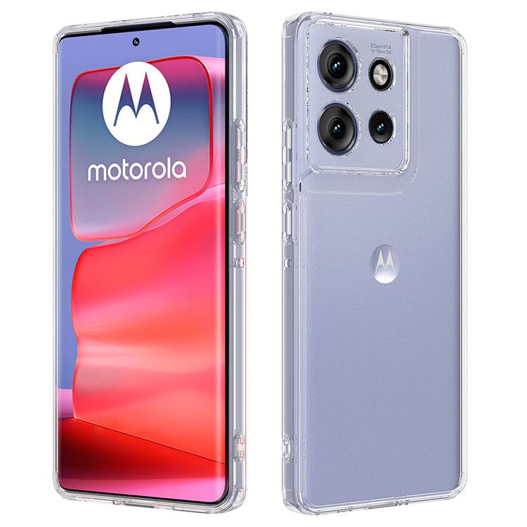 For Motorola Edge 50 Neo 5G / Moto S50 5G / Thinkphone 25 5G Clear Phone Case TPU+Acrylic Shockproof Phone Back Cover
