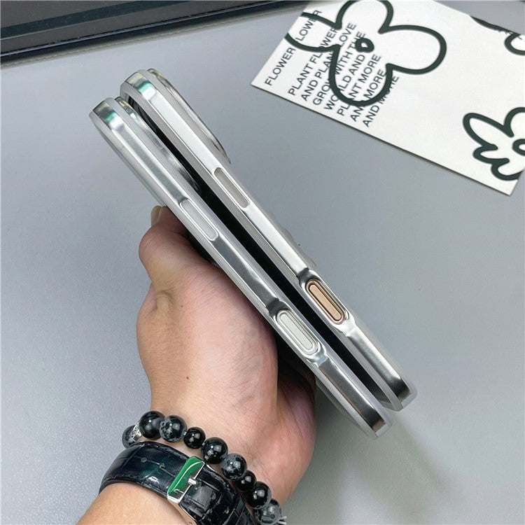 For iPhone 16 Pro Case Compatible with MagSafe Aurora Design TPU+PC Phone Cover - Desert Gold