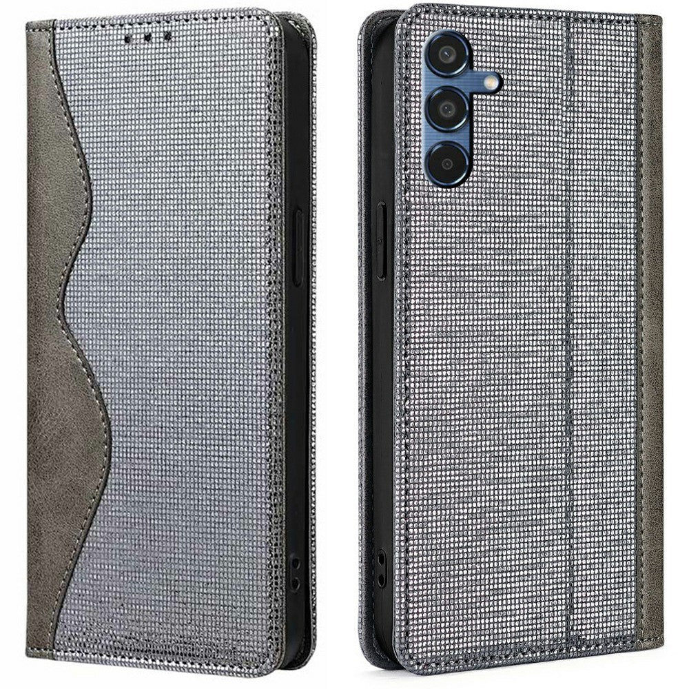 For Samsung Galaxy A16 5G / A16 4G Leather Case Wallet Stand Phone Cover with RFID Blocking - Grey