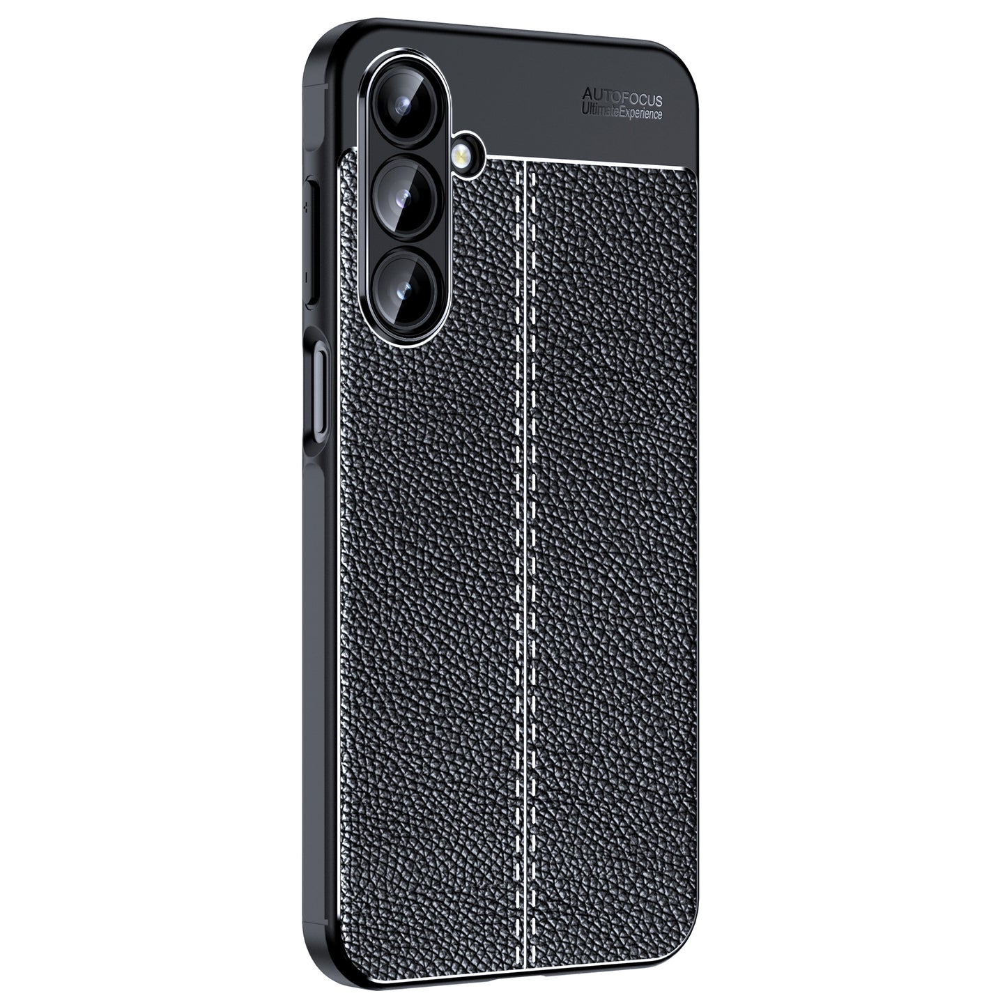 For Samsung Galaxy A16 5G / 4G Case Litchi Texture TPU Flexible Phone Cover, Black