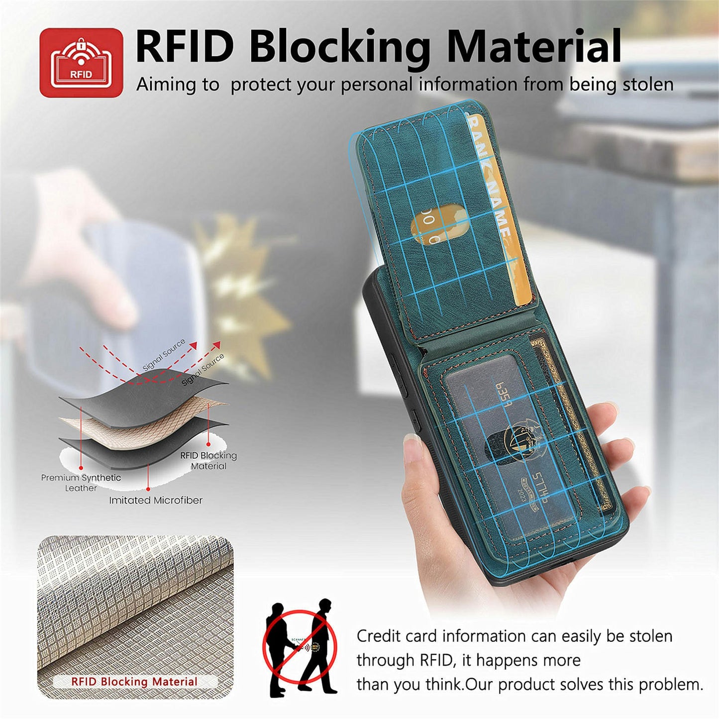 For Samsung Galaxy A16 4G / 5G Case Vertical Flip Card Holder Ring Holder Kickstand Leather Back Cover - Green