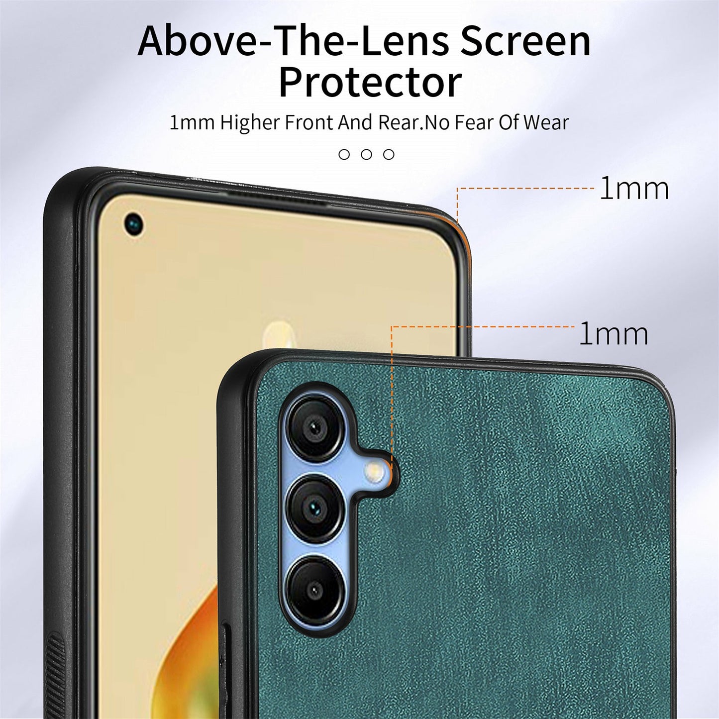 For Samsung Galaxy A16 4G / 5G Case Kickstand Leather+TPU Non-Slip Protective Cover Card Slots - Green