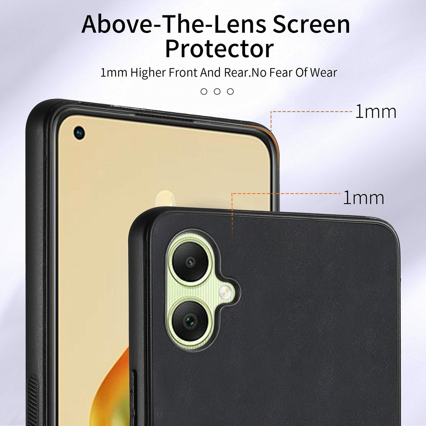 For Samsung Galaxy A06 Case Kickstand Leather+TPU Non-Slip Protective Cover Card Slots - Black