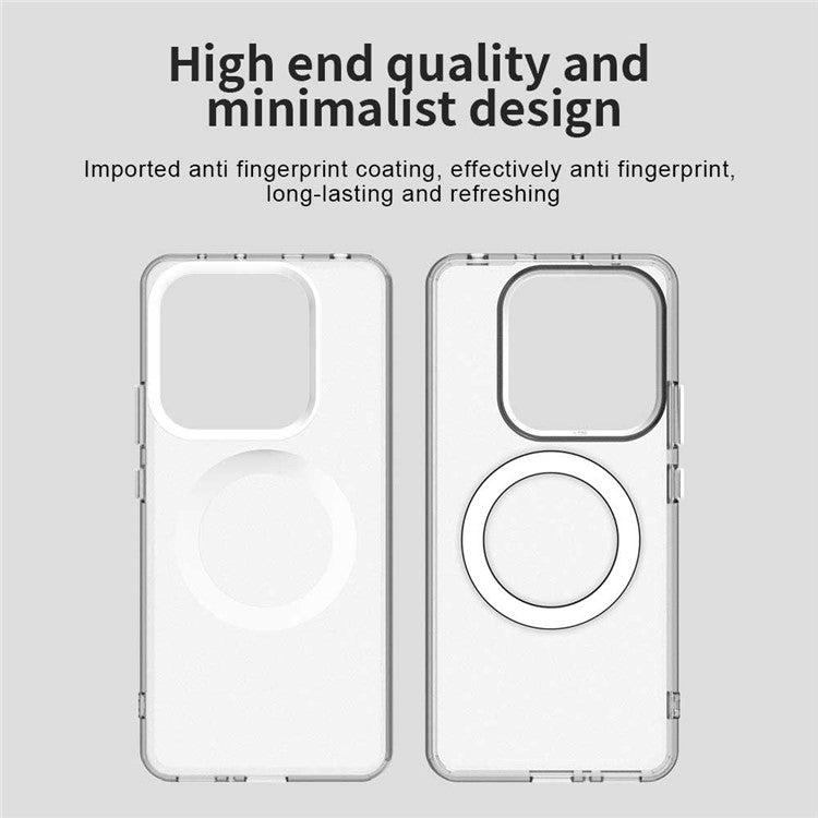 Candy Series For Xiaomi Redmi Note 14 5G Case Compatible with MagSafe PC+TPU+PET Anti-Drop Phone Cover - White
