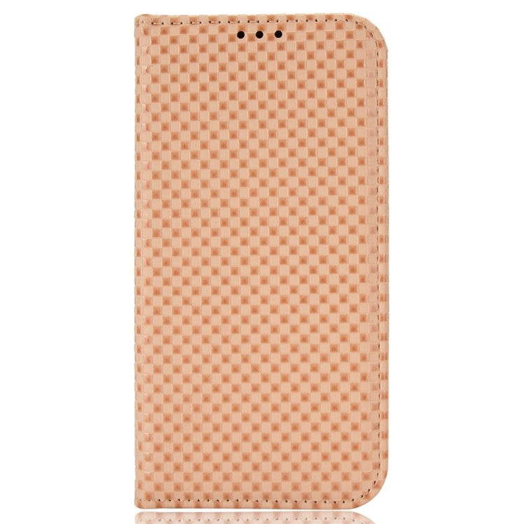 For Asus ROG Phone 3 Strix / ROG Phone 3 ZS661KS Grid Texture PU Leather Magnetic Auto-absorbed Phone Case with Wallet Stand - Beige
