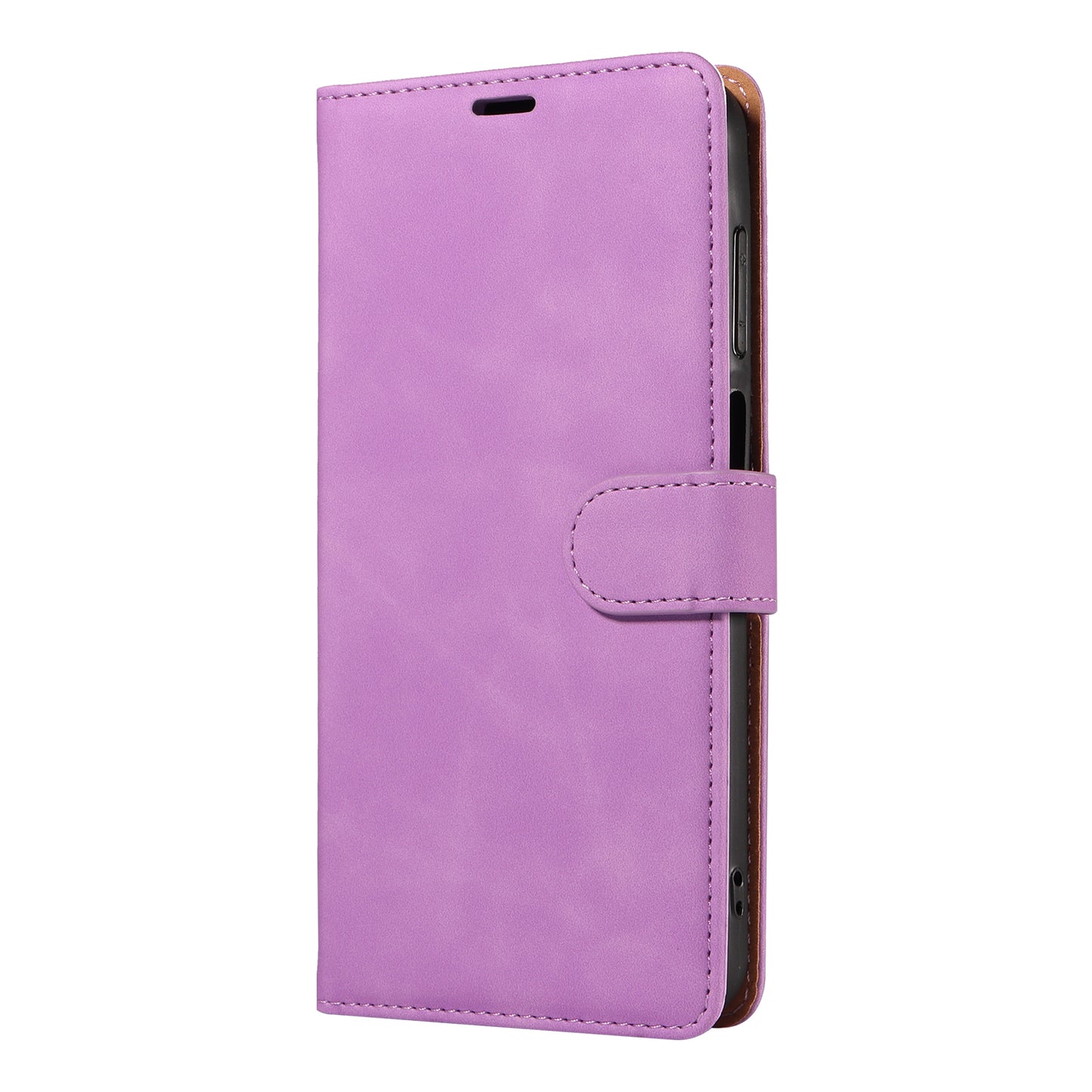 For Samsung Galaxy A16 5G / 4G Case with Thickened Strap RFID Blocking Wallet Stand Leather Flip Phone Cover - Purple