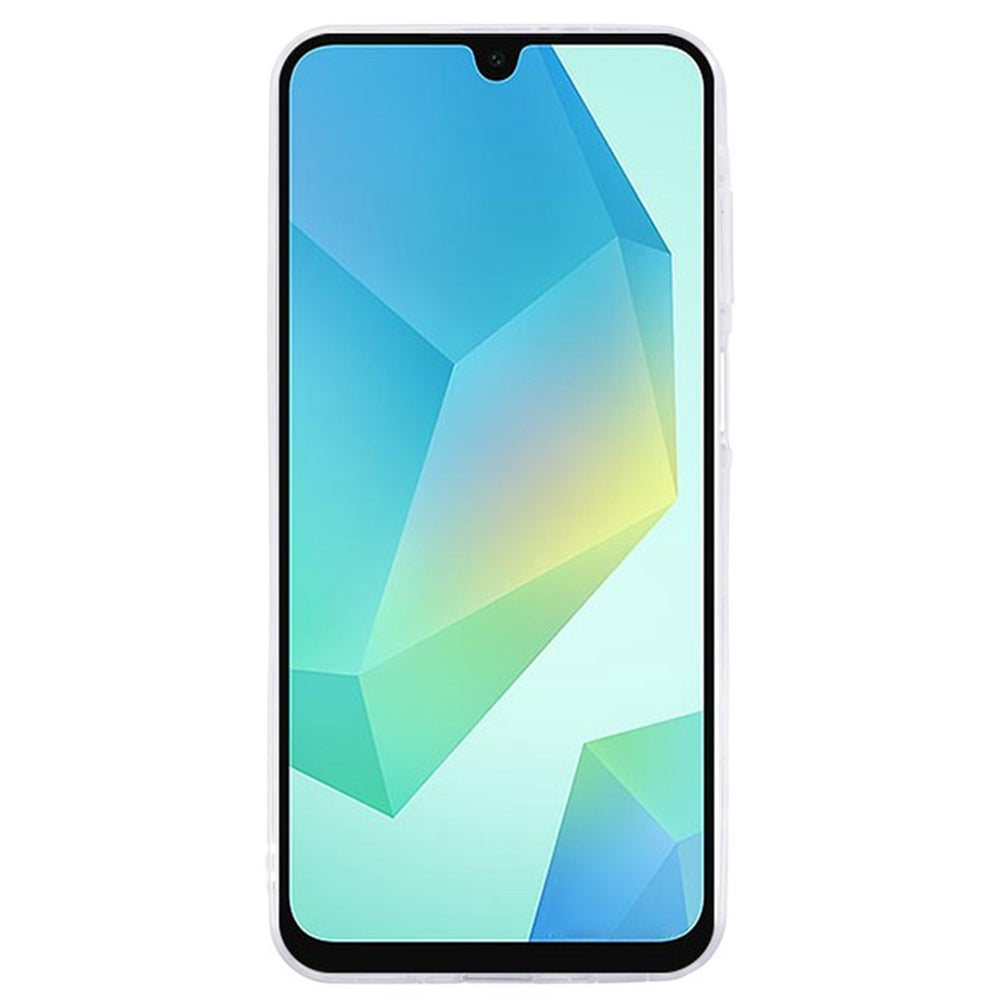 WANLONFENG AW Series for Samsung Galaxy A16 4G / 5G Case with Screen Film TPU Phone Cover PVC Butterfly Epoxy - White