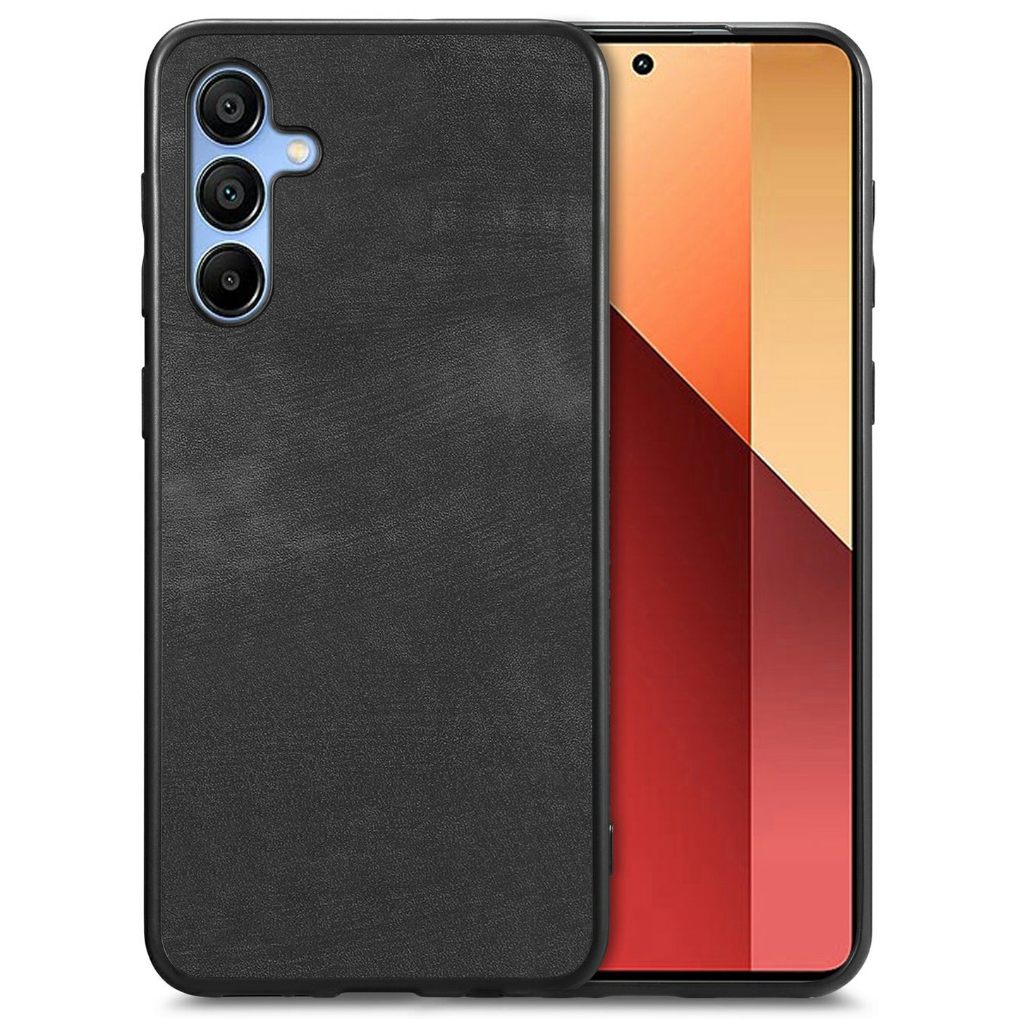 For Samsung Galaxy A16 4G / 5G Case Retro Leather + TPU Shockproof Protective Phone Cover - Black