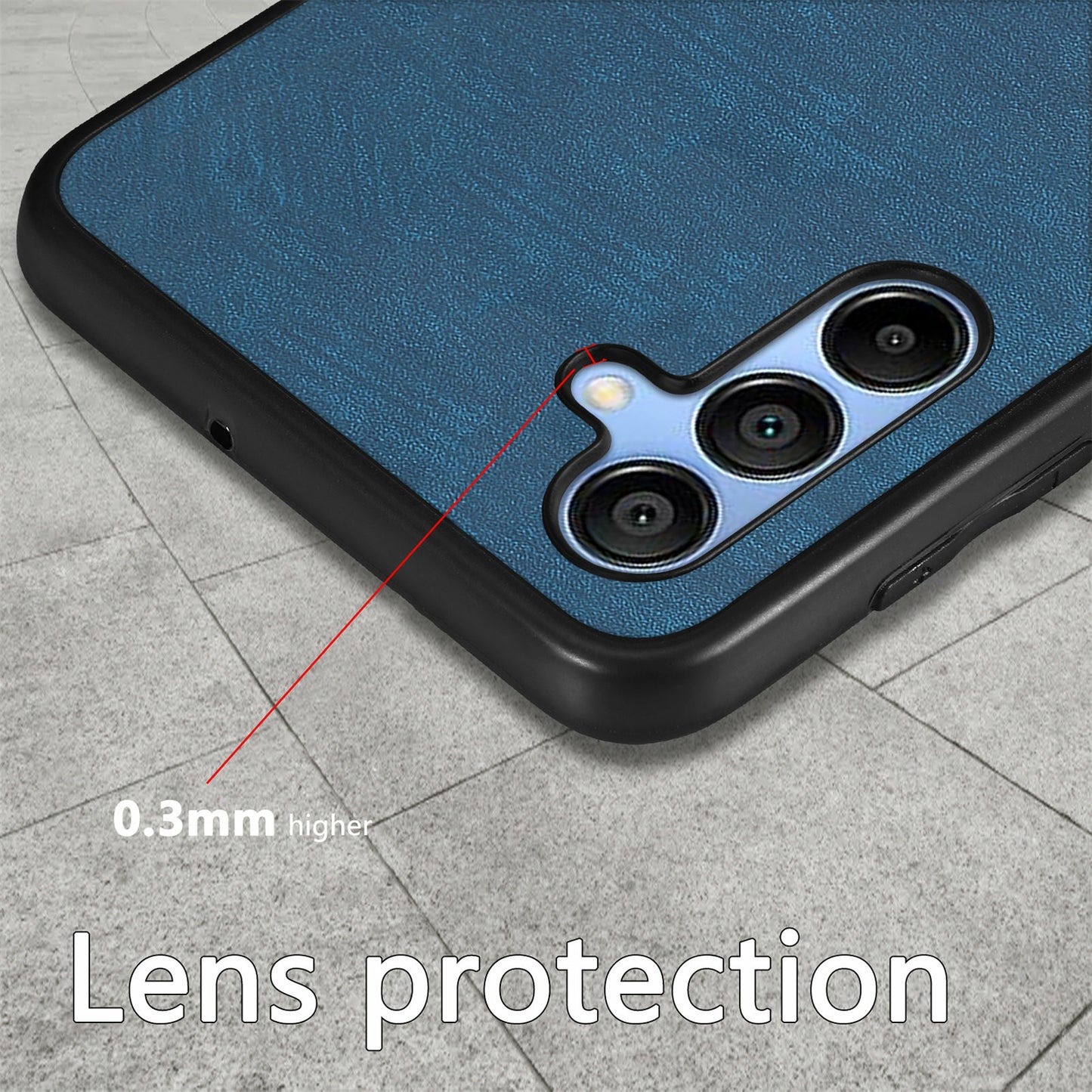 For Samsung Galaxy A16 4G / 5G Case Retro Leather + TPU Shockproof Protective Phone Cover - Black