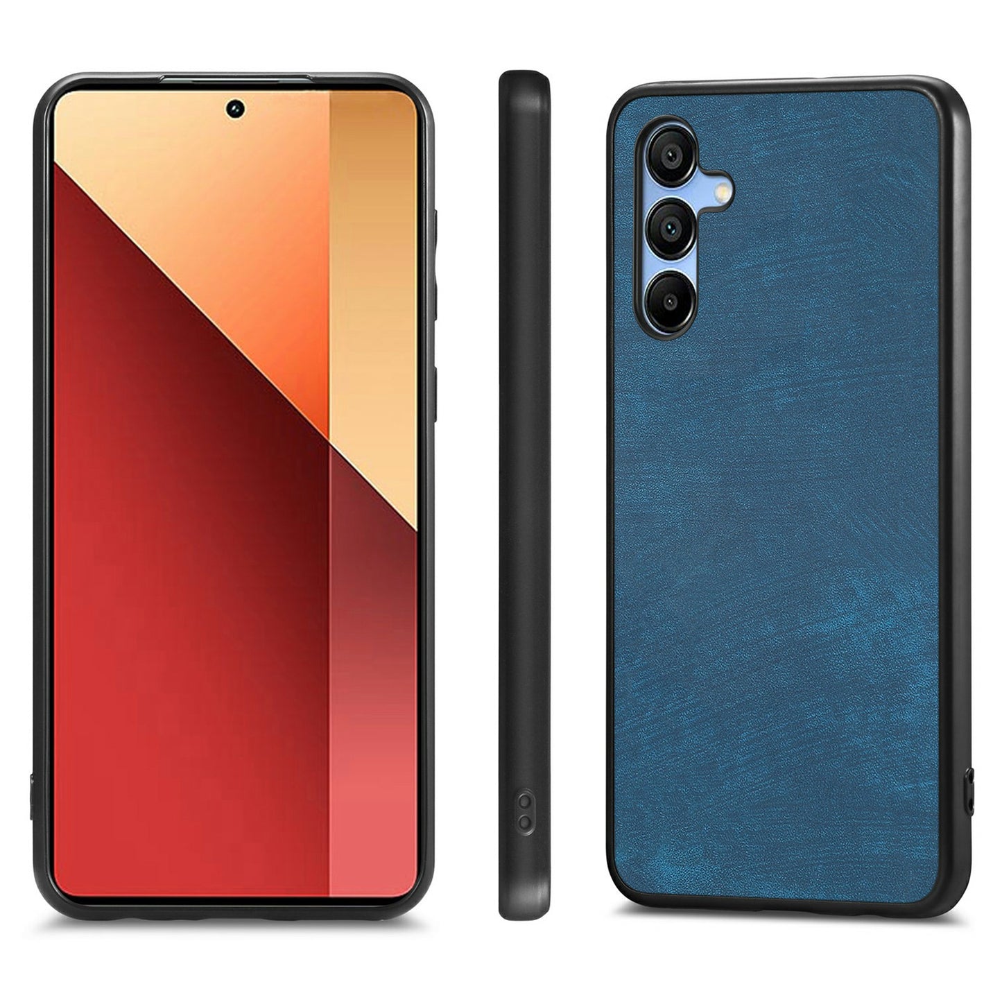 For Samsung Galaxy A16 4G / 5G Case Retro Leather + TPU Shockproof Protective Phone Cover - Blue