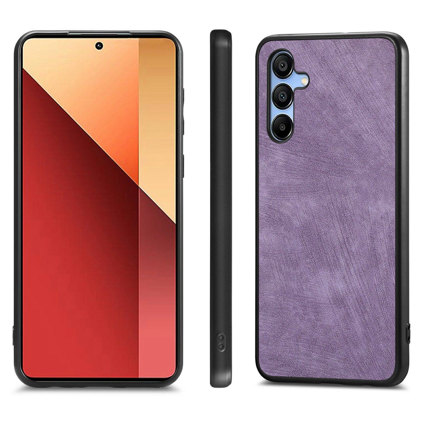 For Samsung Galaxy A16 4G / 5G Case Retro Leather + TPU Shockproof Protective Phone Cover - Purple