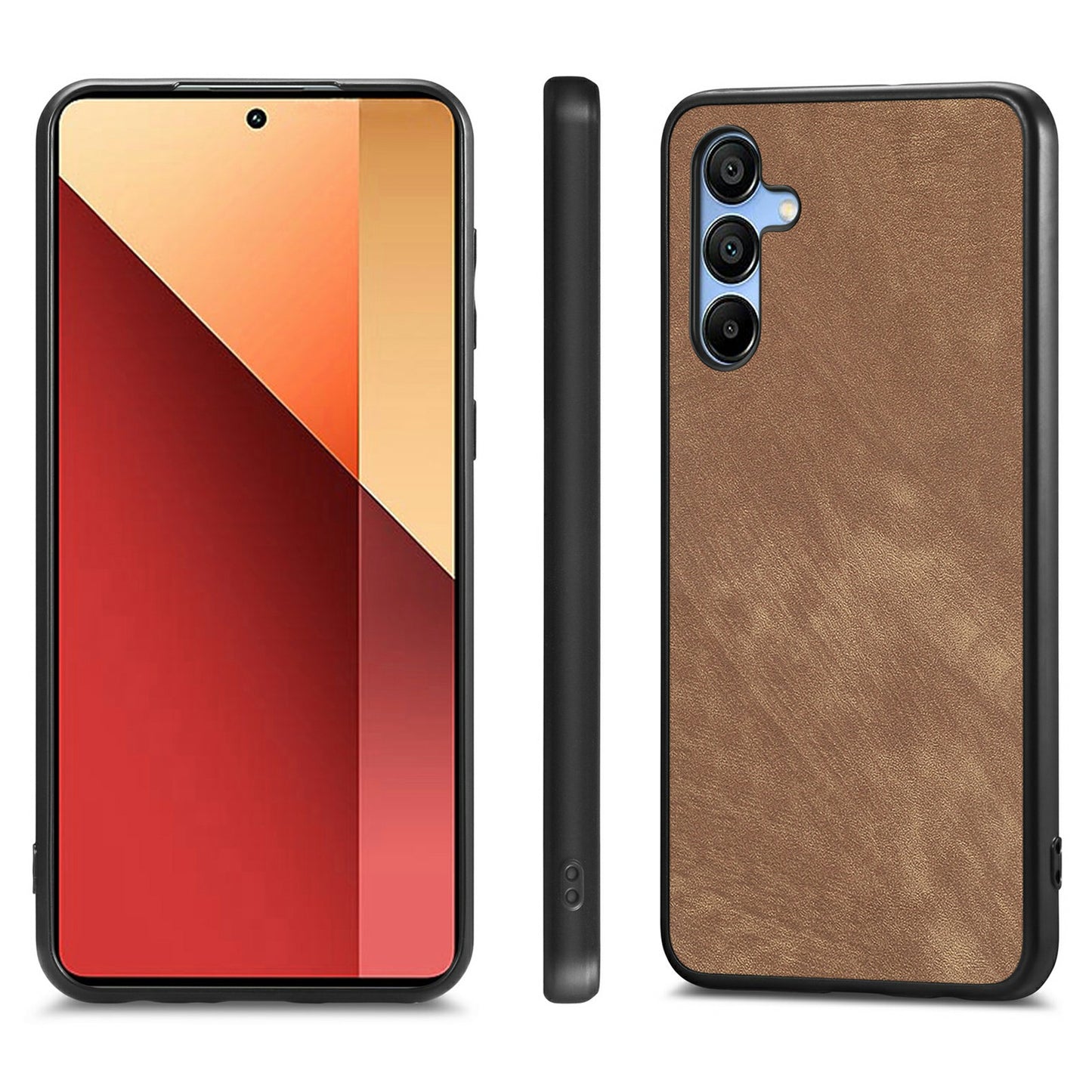 For Samsung Galaxy A16 4G / 5G Case Retro Leather + TPU Shockproof Protective Phone Cover - Brown