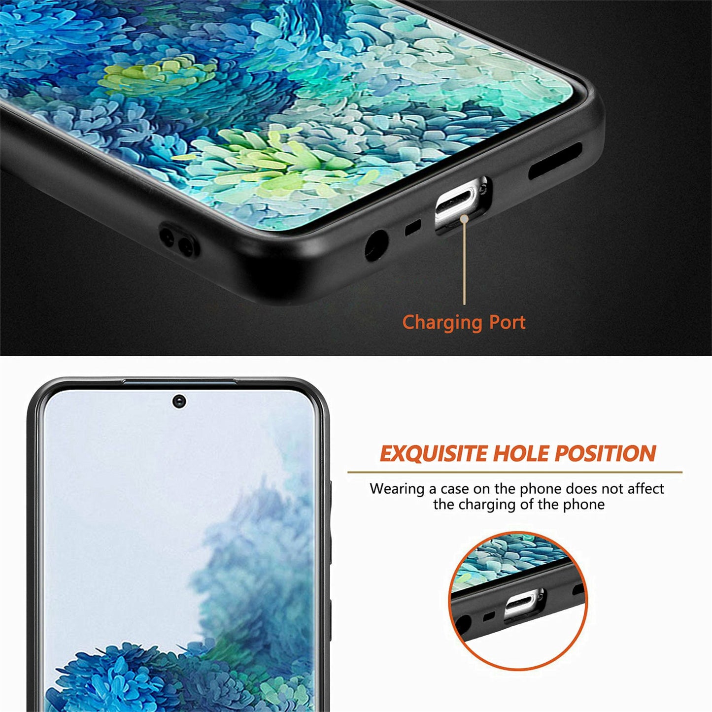 For Samsung Galaxy A06 Case Retro Leather + TPU Shockproof Protective Phone Cover - Black