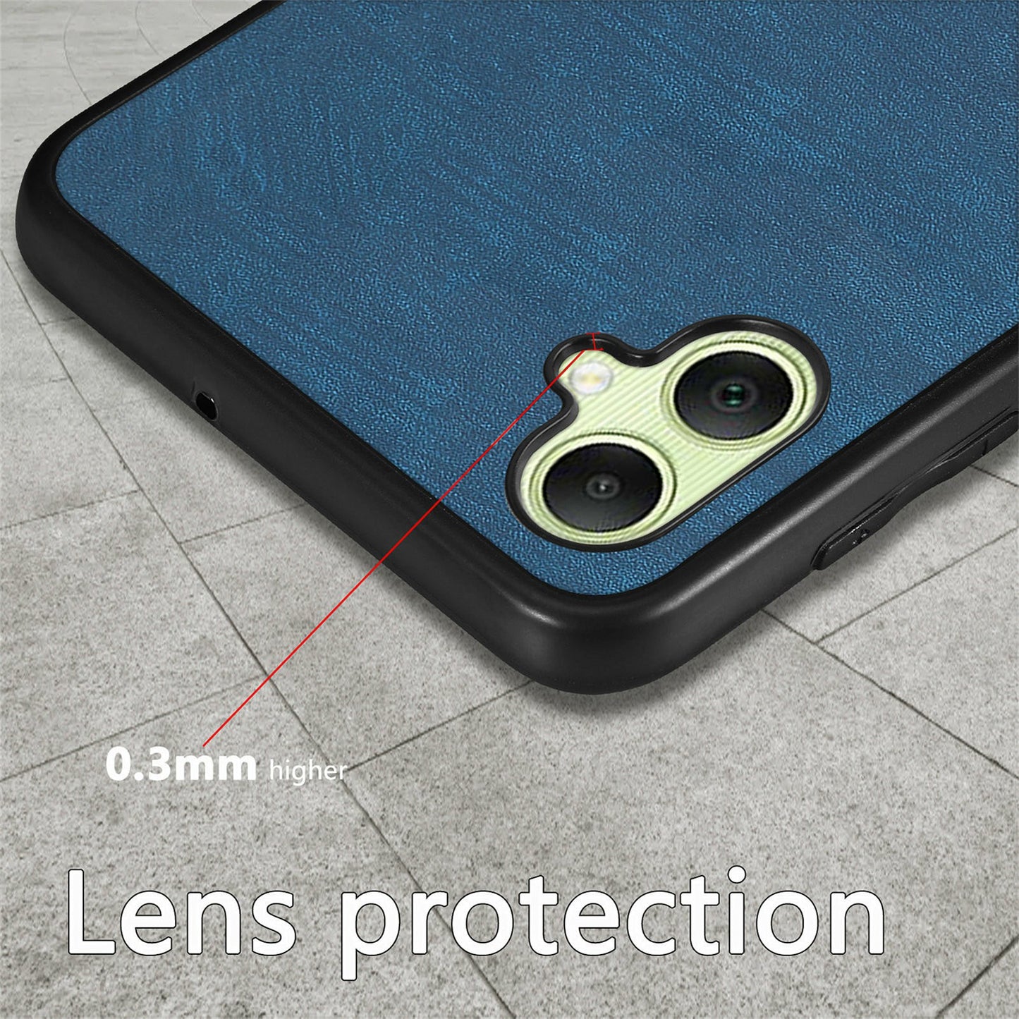 For Samsung Galaxy A06 Case Retro Leather + TPU Shockproof Protective Phone Cover - Brown