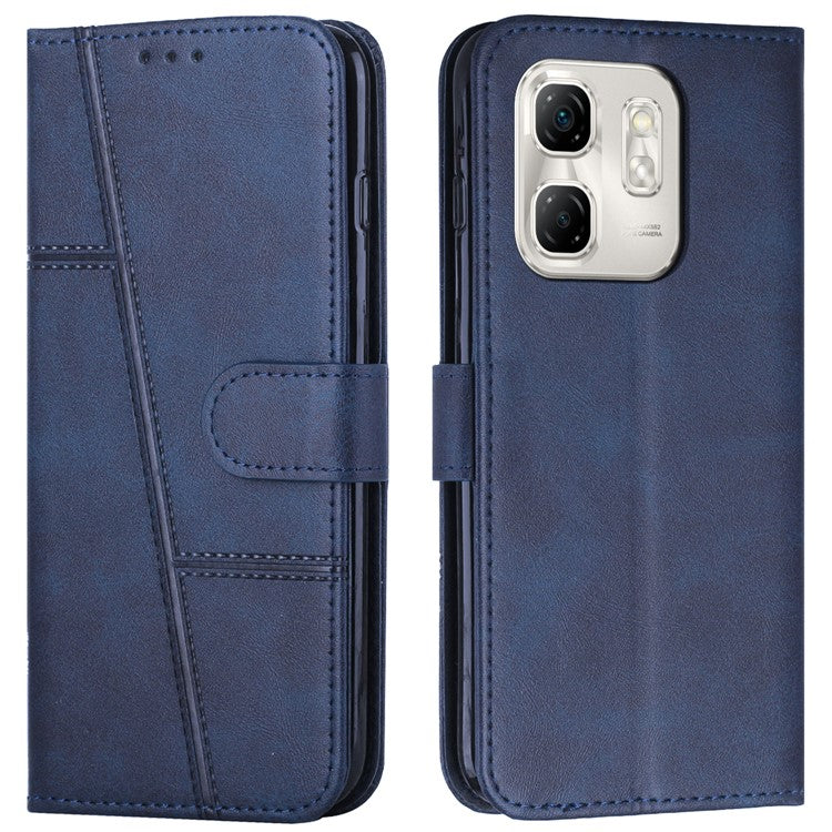 For Infinix Hot 50i 4G / Smart 9 4G Case Stand Flip Protective Leather Phone Cover - Sapphire