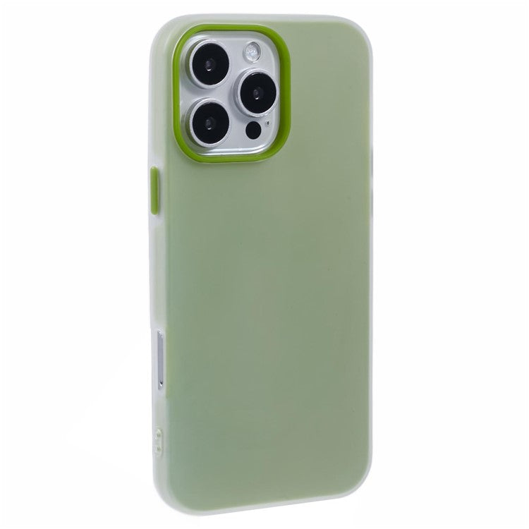 For iPhone 16 Pro Case Detachable TPU Shockproof Phone Cover - Green