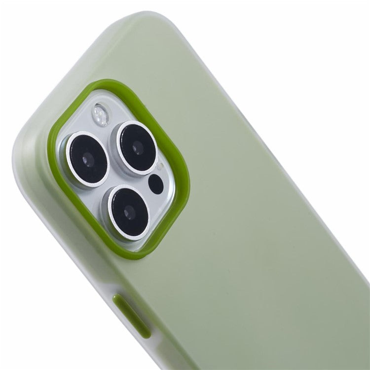 For iPhone 16 Pro Case Detachable TPU Shockproof Phone Cover - Green