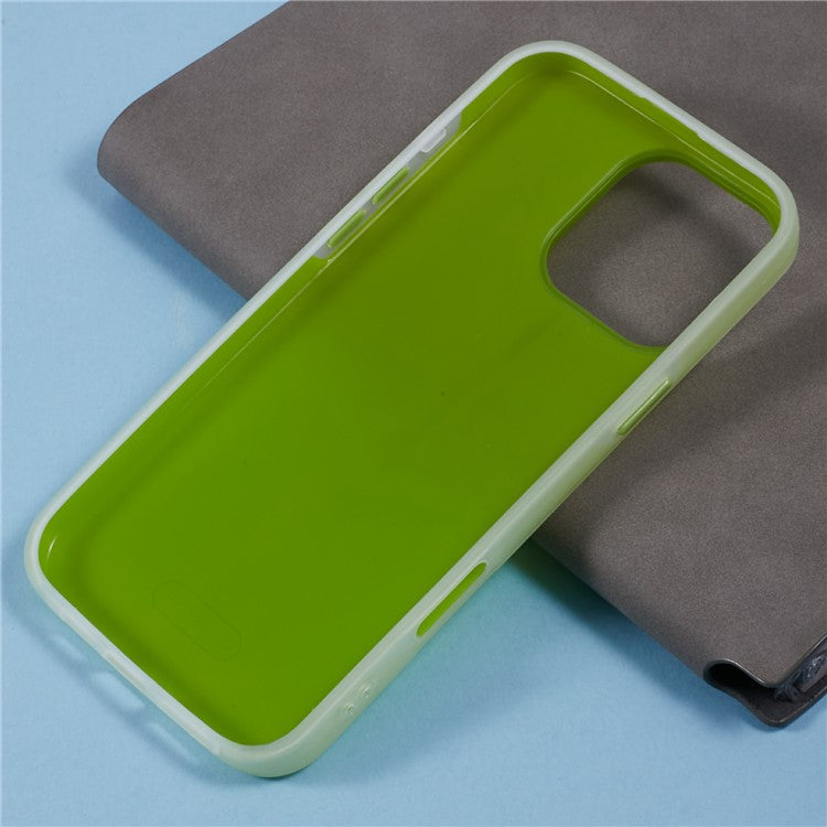 For iPhone 16 Pro Case Detachable TPU Shockproof Phone Cover - Green