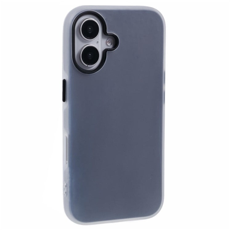 For iPhone 16 Case Detachable TPU Shockproof Phone Cover - Grey