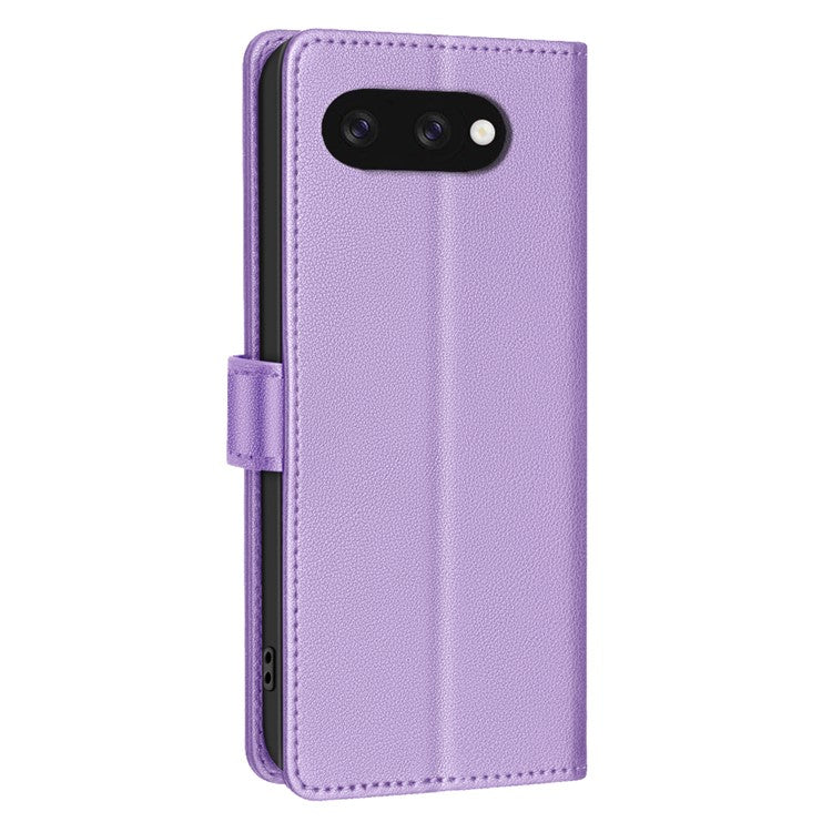 BINFEN COLOR BF32 For Google Pixel 9a Leather Case Wallet RFID Blocking Phone Cover - Purple