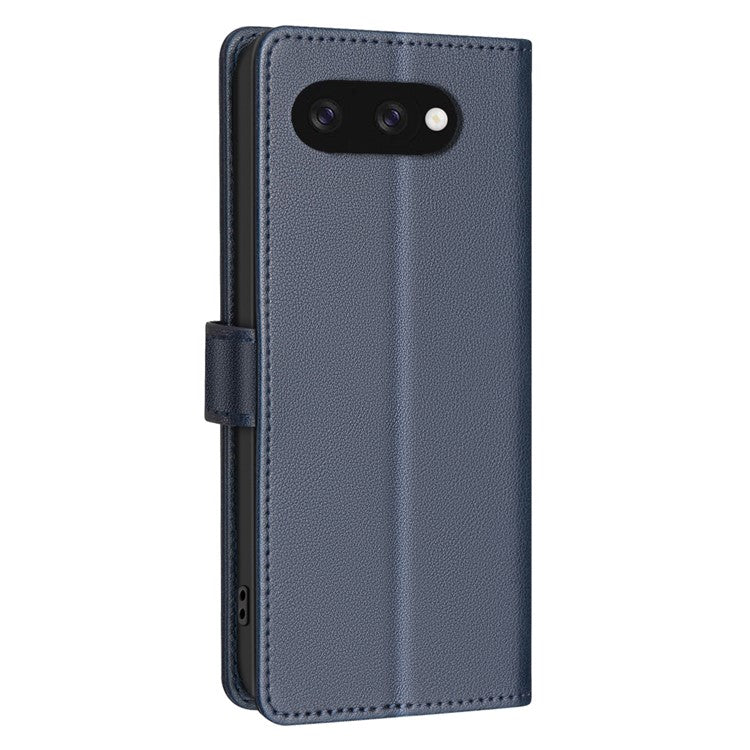 BINFEN COLOR BF32 For Google Pixel 9a Leather Case Wallet RFID Blocking Phone Cover - Blue