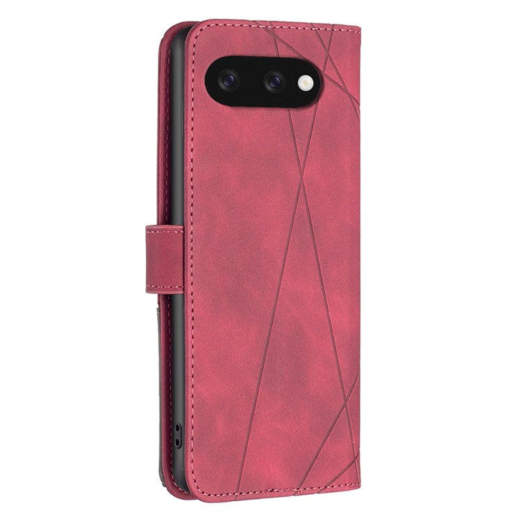 BINFEN COLOR BF05 For Google Pixel 9a Case Leather Phone Cover Wallet Stand - Red