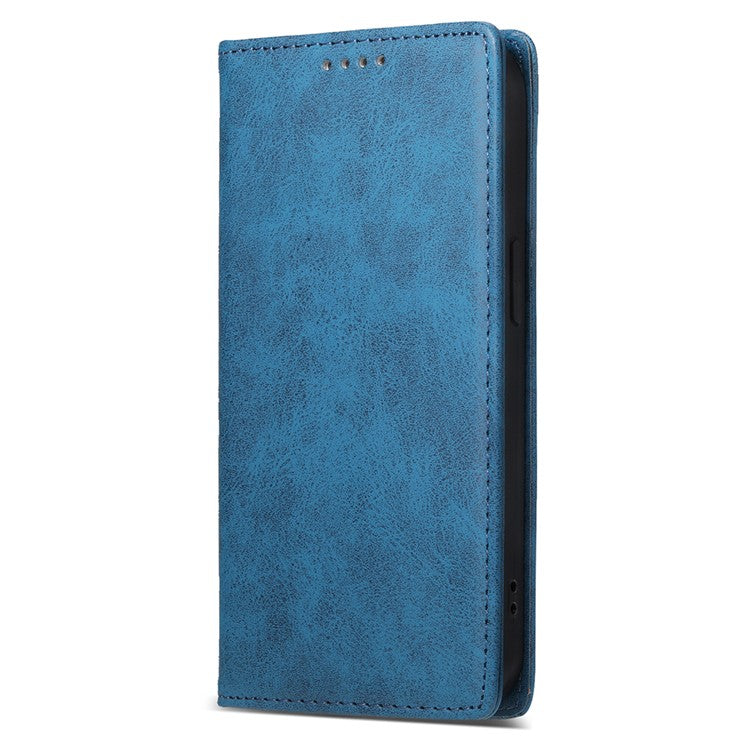 DF-05 For Xiaomi Redmi Note 14 5G / 14 4G Wallet Case RFID Blocking PU Leather Phone Cover - Blue