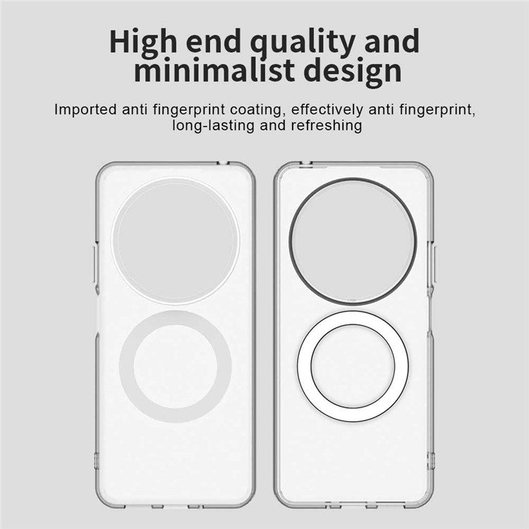 For Xiaomi Poco C75 4G / Redmi 14R 5G / 14C 4G Case Compatible with MagSafe PC+TPU+PET Anti-Drop Phone Cover - White