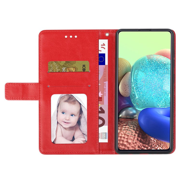 HT01 For Google Pixel 9a Case Y-Shaped Lines Imprint Leather Phone Cover - Red