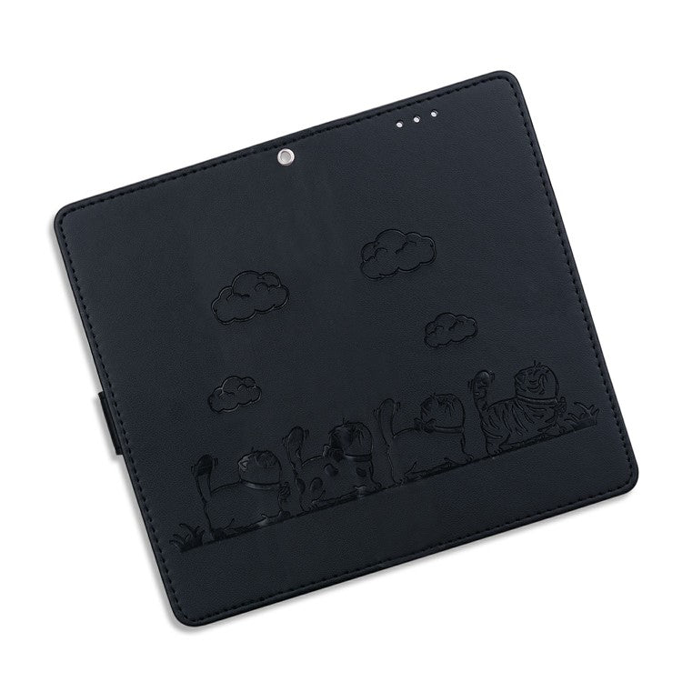 For Xiaomi Redmi Note 14 5G Case RFID Blocking Kitten Pattern TPU+PU Leather Phone Cover - Black