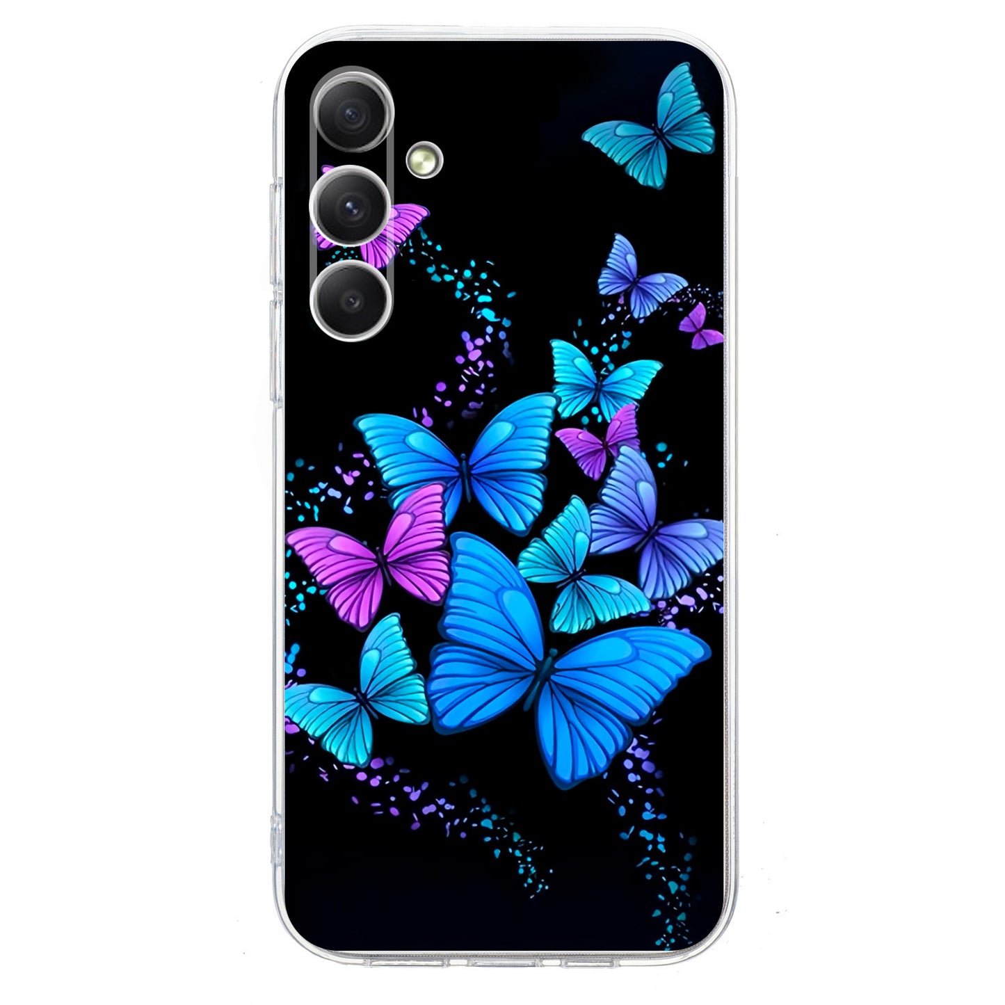 For Samsung Galaxy A16 5G / 4G Case Pattern Printing Shockproof Soft TPU Phone Cover - Colorful Butterflies